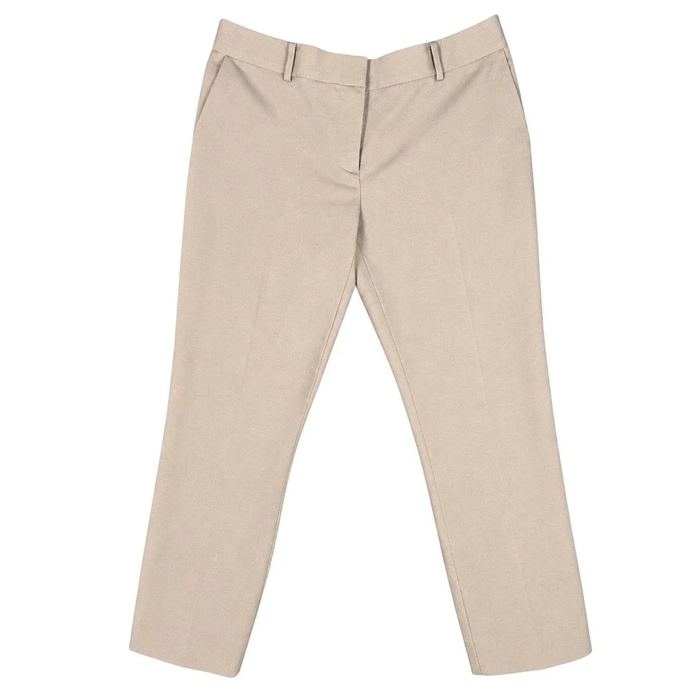 Kate Spade Davis Capri Pants Womens 6 Tan Khaki Stretch Ankle Trouser Casual